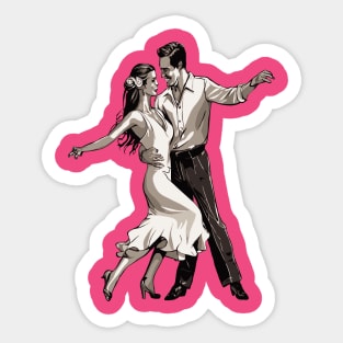 Couple Dancing Happy Vibe Sticker